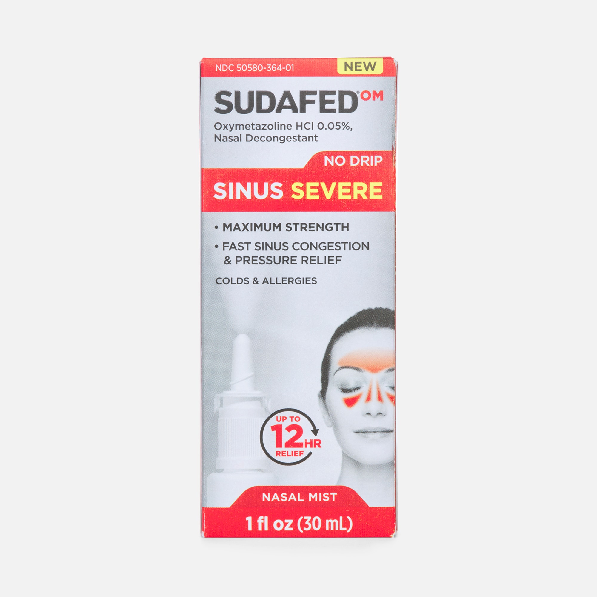 Sudafed Sinus Severe No Drip Nasal Spray, 1 fl oz., , large