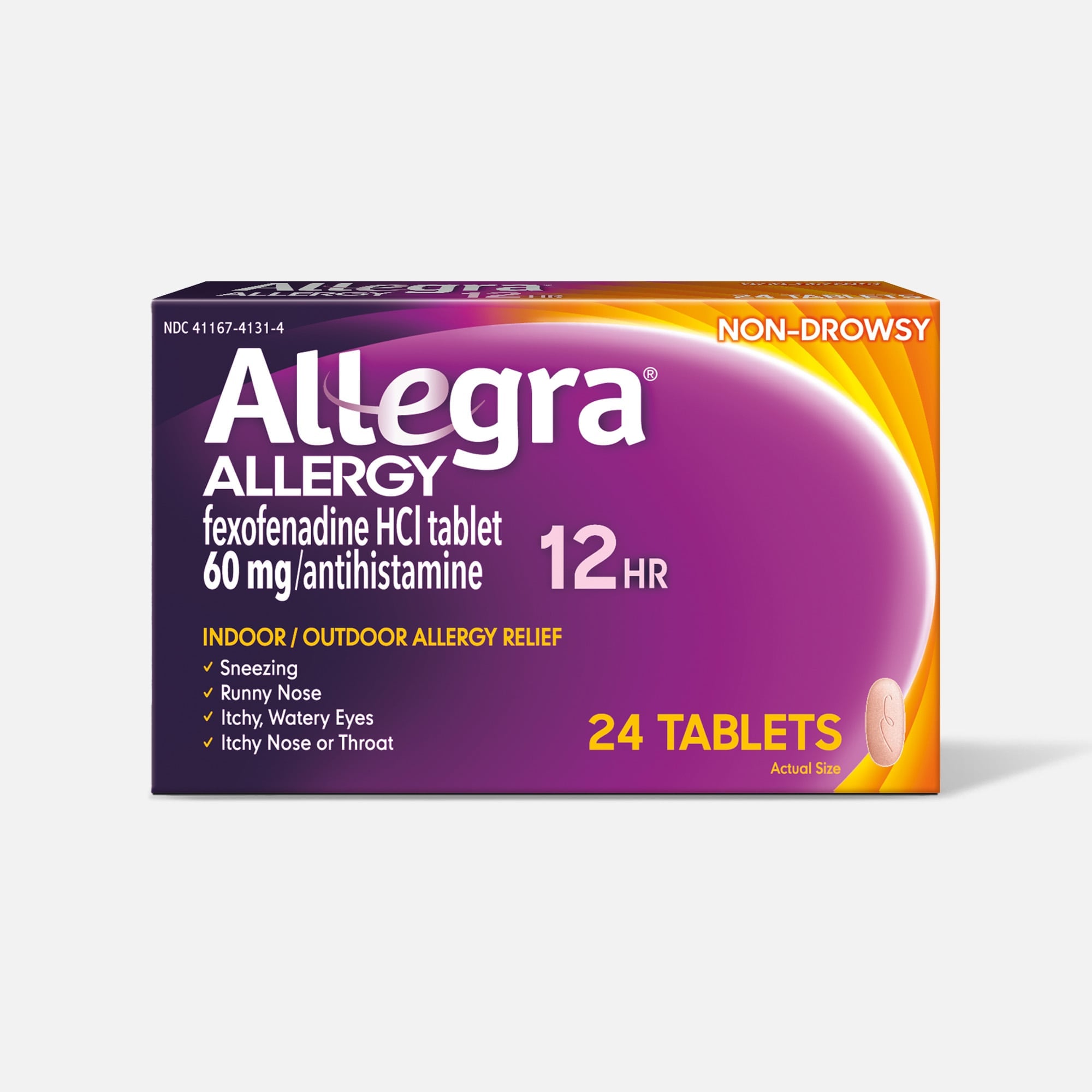 Allegra Allergy 12 Hour Non-Drowsy, 24 ct., , large