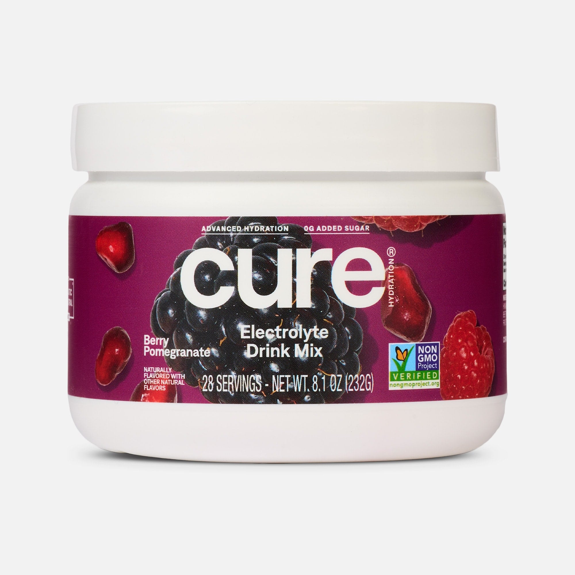 Cure Hydrating Electrolyte Drink Mix, Strawberry Kiwi Bulk Jar, 28 ct.
