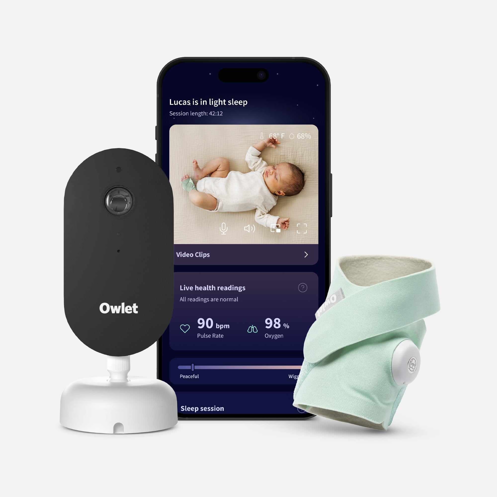 Owlet Dream Duo™ Smart Baby Monitoring System, 3rd Generation, , large
