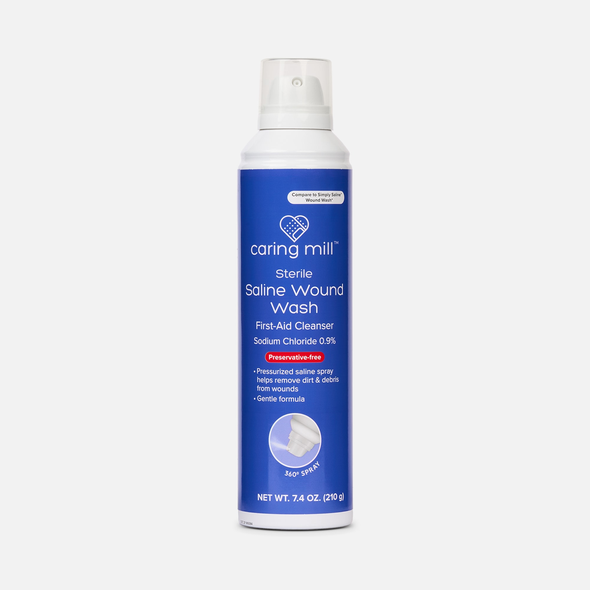 Caring Mill™ Saline Wound Wash Spray, 7.4 oz., , large