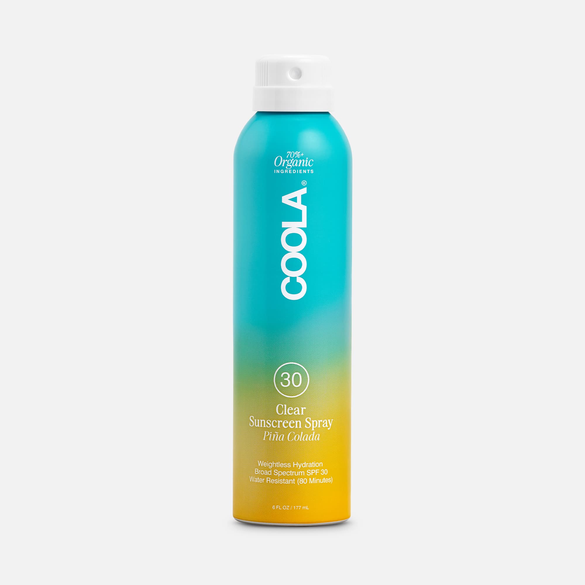 COOLA Classic Body Organic Sunscreen Spray SPF 30, Pina Colada, 6 oz., , large