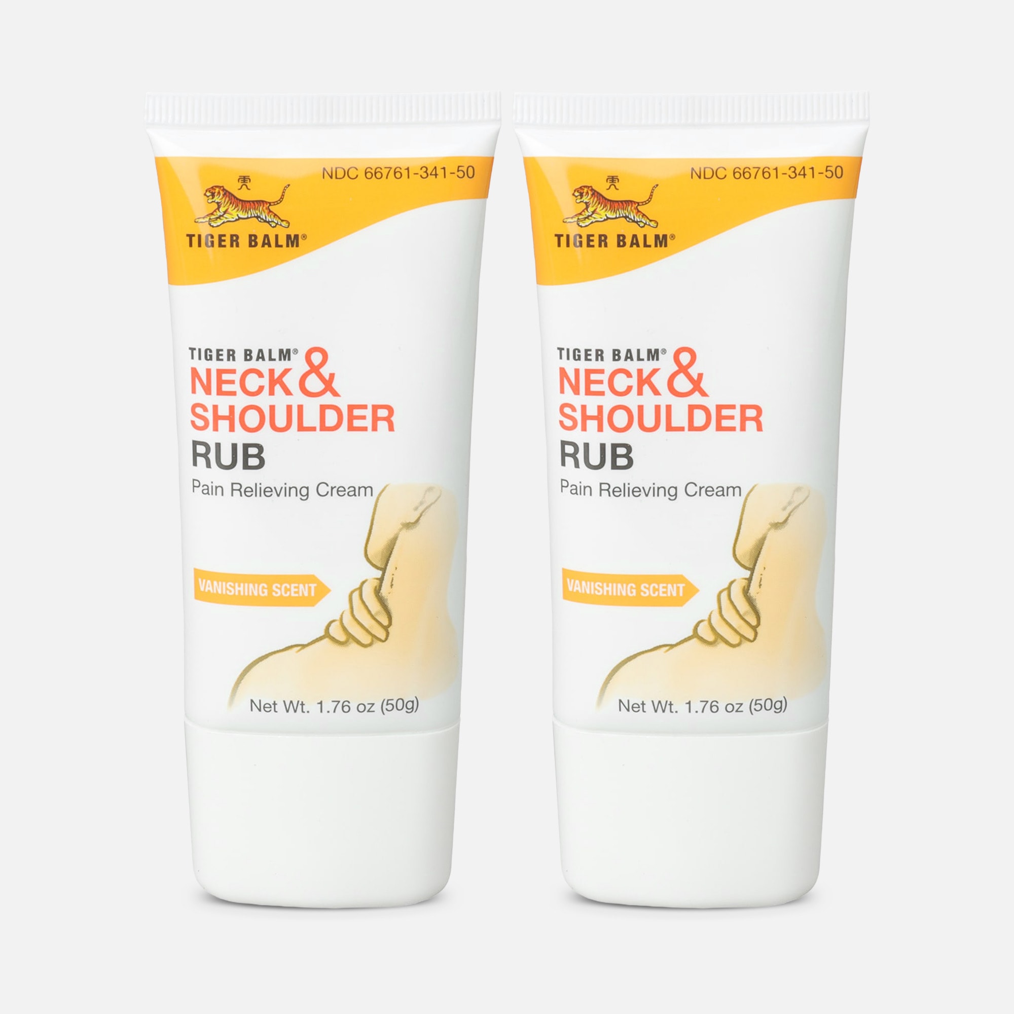 Tiger Balm Neck & Shoulder Rub, 50G, 1.76 oz. (2-Pack), , large