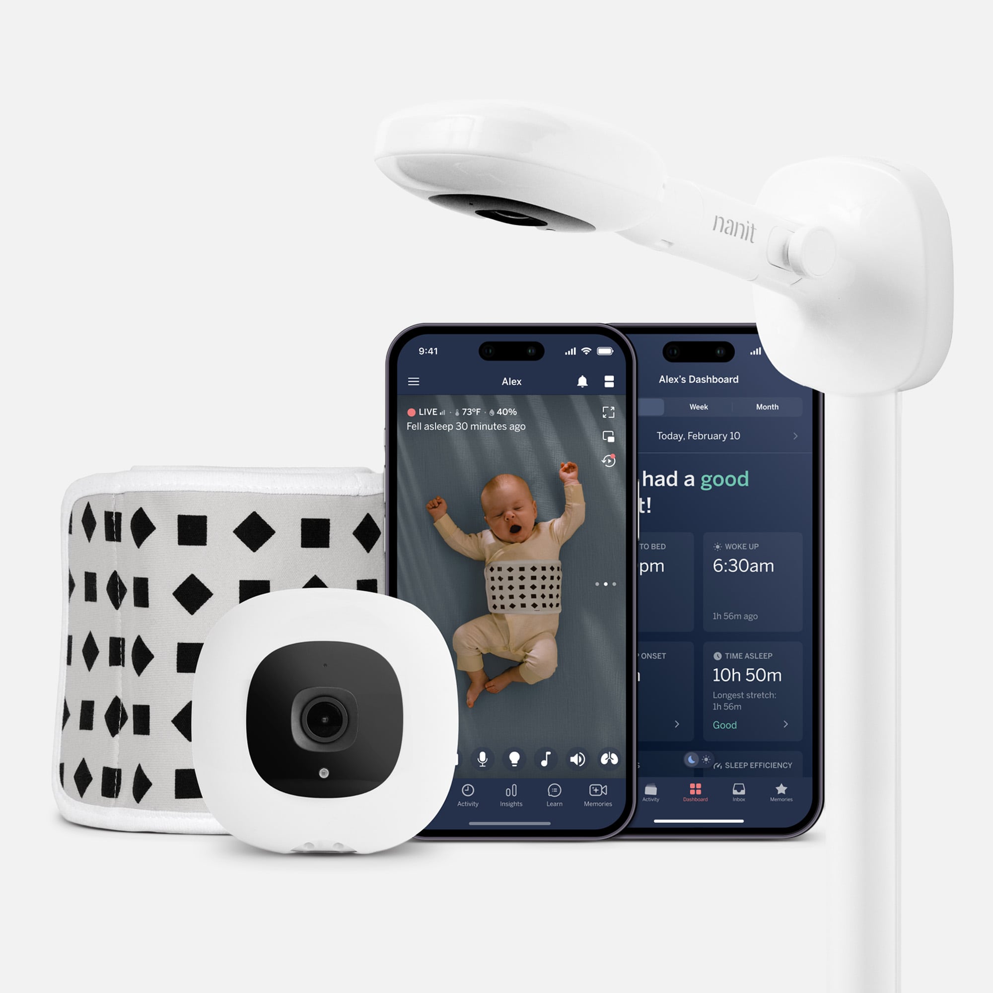 Nanit Pro Camera & Wall Mount Baby Monitor, , large