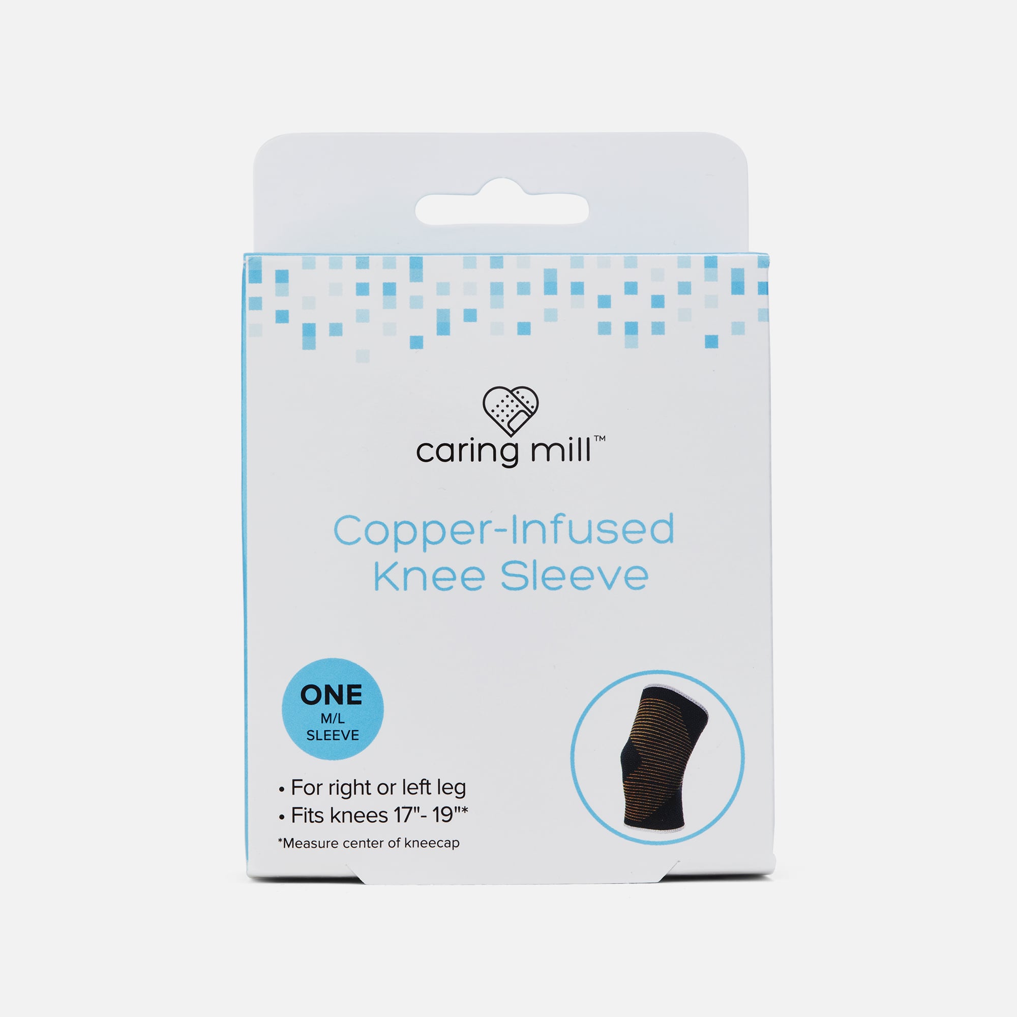 Caring Mill™ Copper-Infused Knee Compression Sleeve, , large