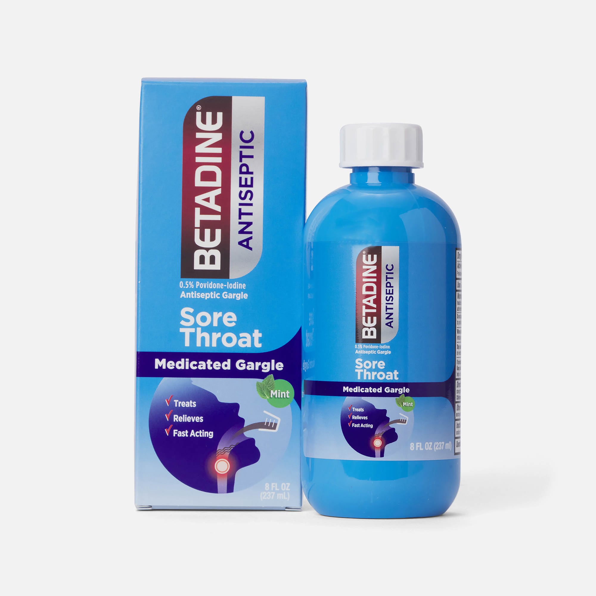 Betadine Antiseptic Sore Throat Gargle, 8 fl. oz., , large