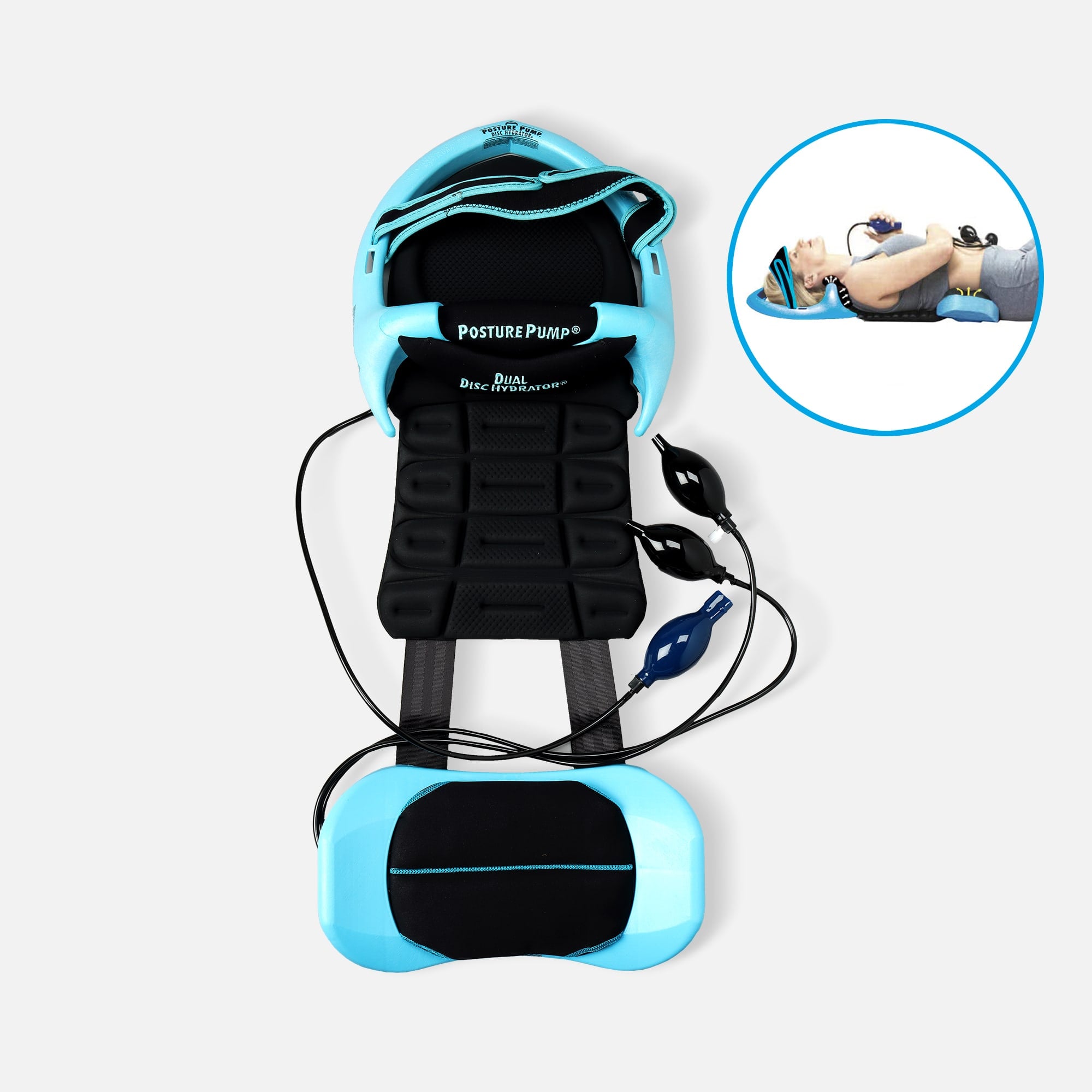 Posture Pump® Dual Deluxe Full Spine with Disc Hydrator, Model 4100-D, , large
