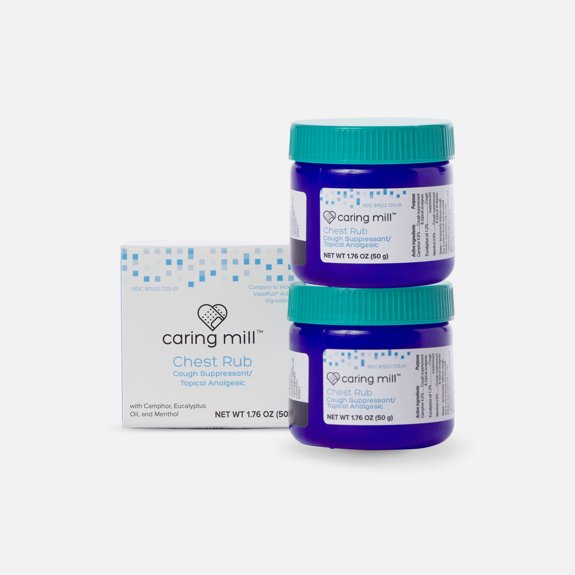 Caring Mill™ Adult Chest Rub 1.76 oz. (2-Pack), , large