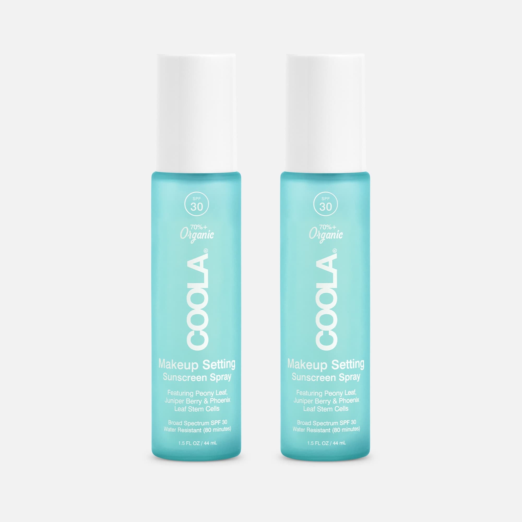 COOLA Classic Sunscreen + Setting Spray, SPF 30, Green Tea/Aloe (2-Pack), , large