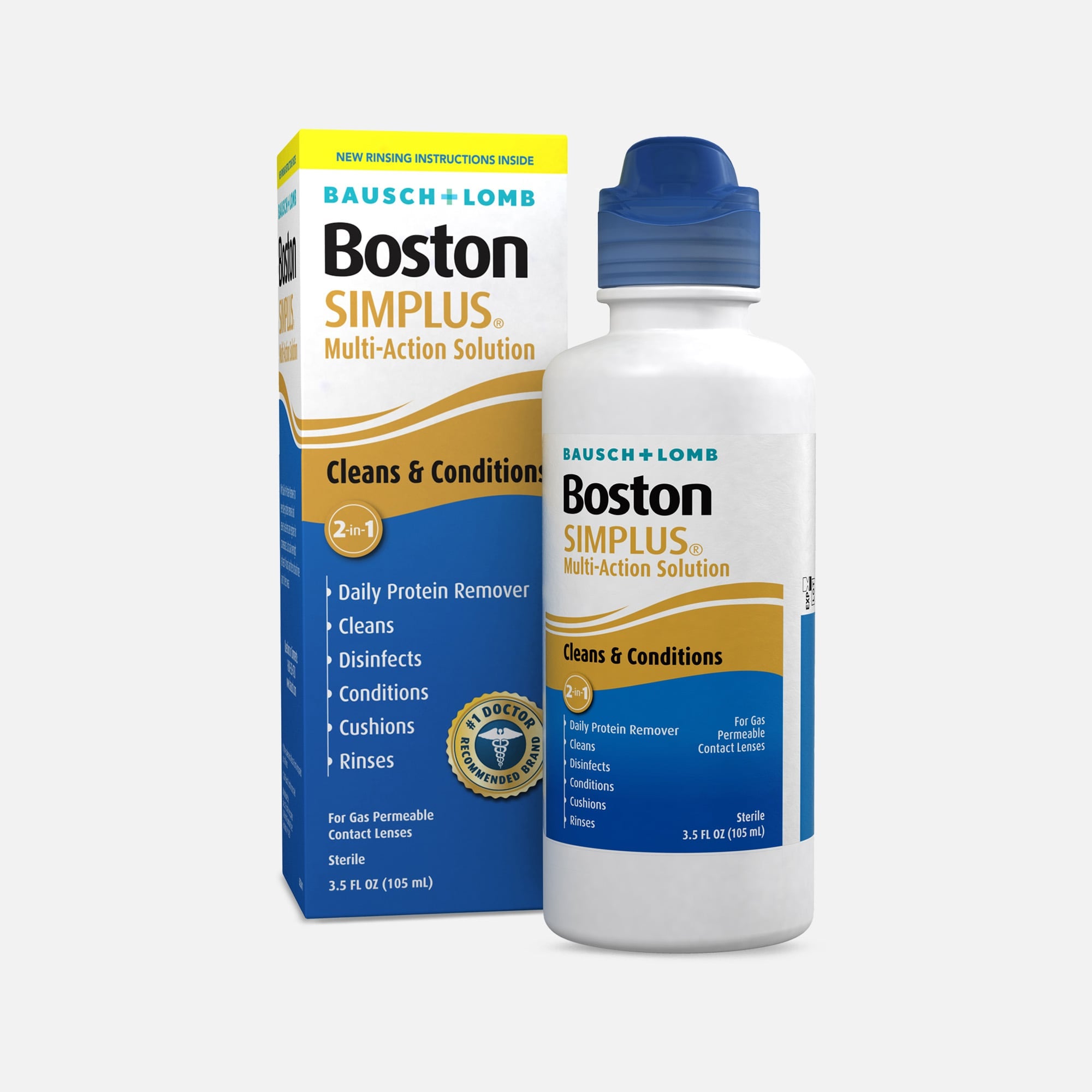 Bausch + Lomb Boston SIMPLUS Multi-Action Solution, 3.5 oz. by