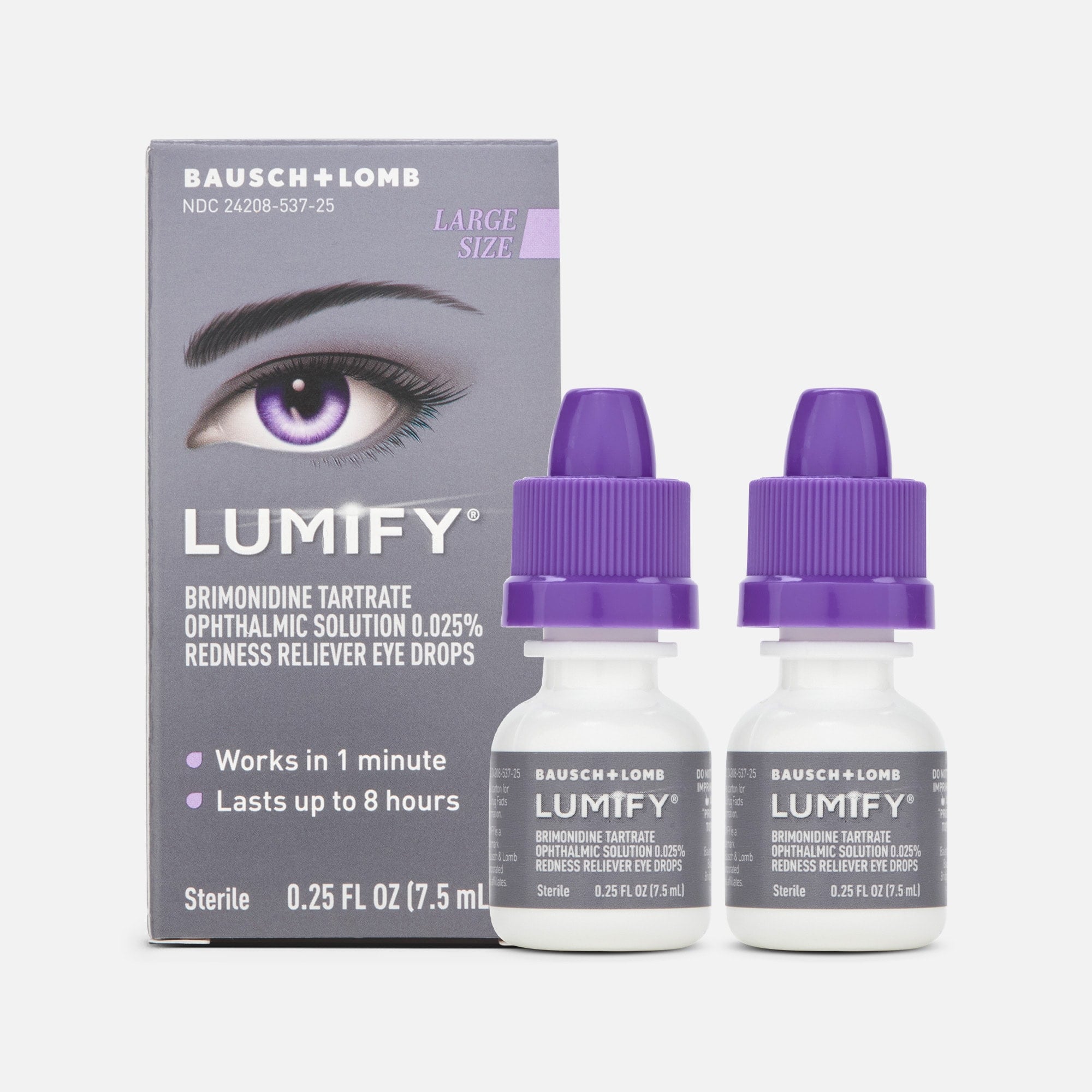 LUMIFY Redness Reliever Eye Drops, 0.25 fl oz, 7.5ml (2-Pack), , large