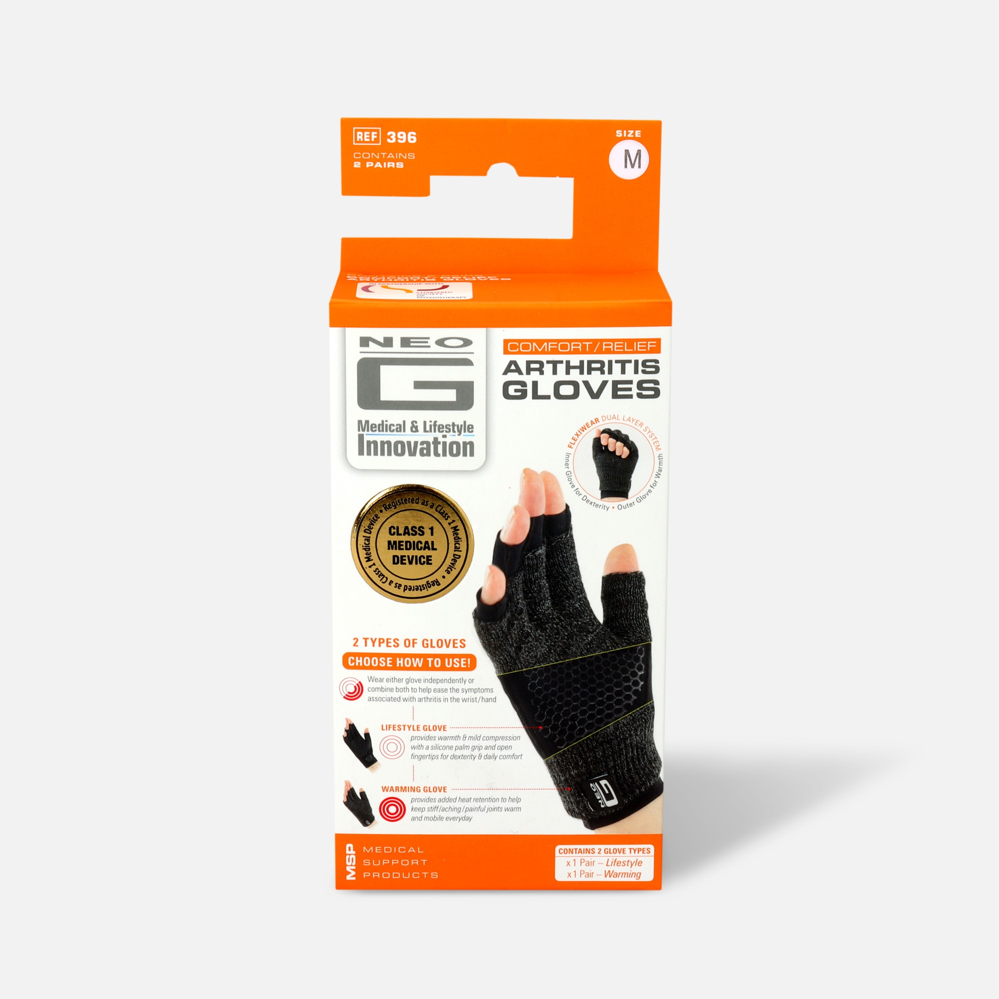 Neo G Comfort Relief Arthritis Gloves, , large