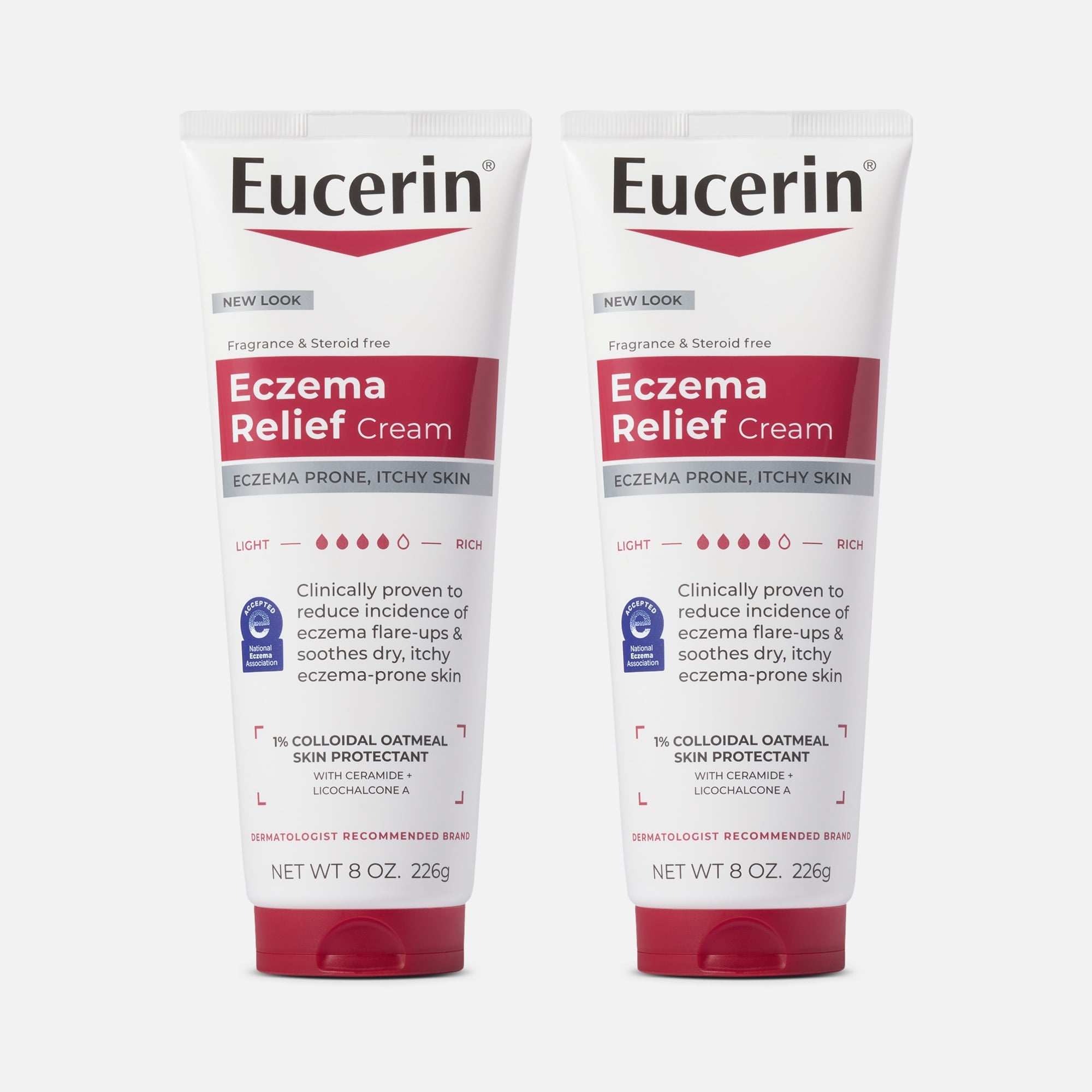 Eucerin Eczema Relief Body Cream, 8 oz. (2-Pack), , large