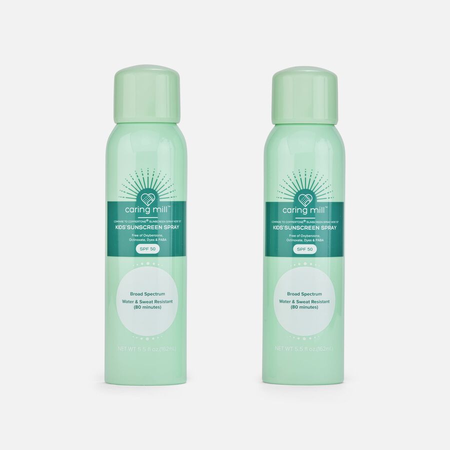 Caring Mill™ Children's Sunscreen Spray 50 SPF, 5.5 fl oz. - Twin Pack