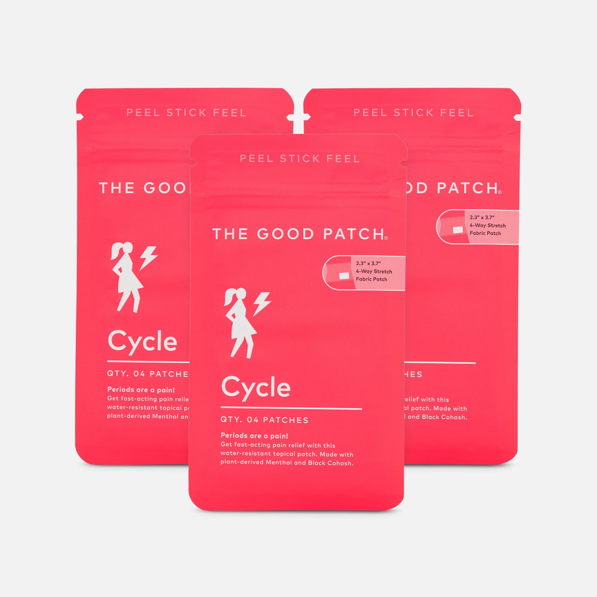 The Good Patch® Cycle - Pain Patch,  4 ct.  (3-Pack), , large