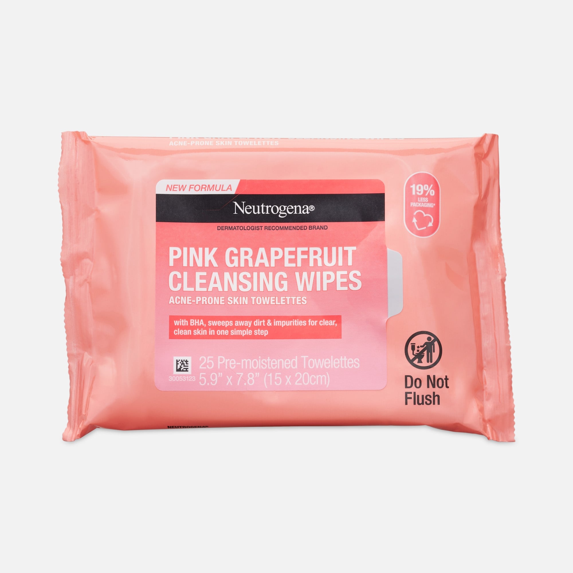 Neutrogena Pink Grapefruit Cleansing Wipes, 25 ct., , large