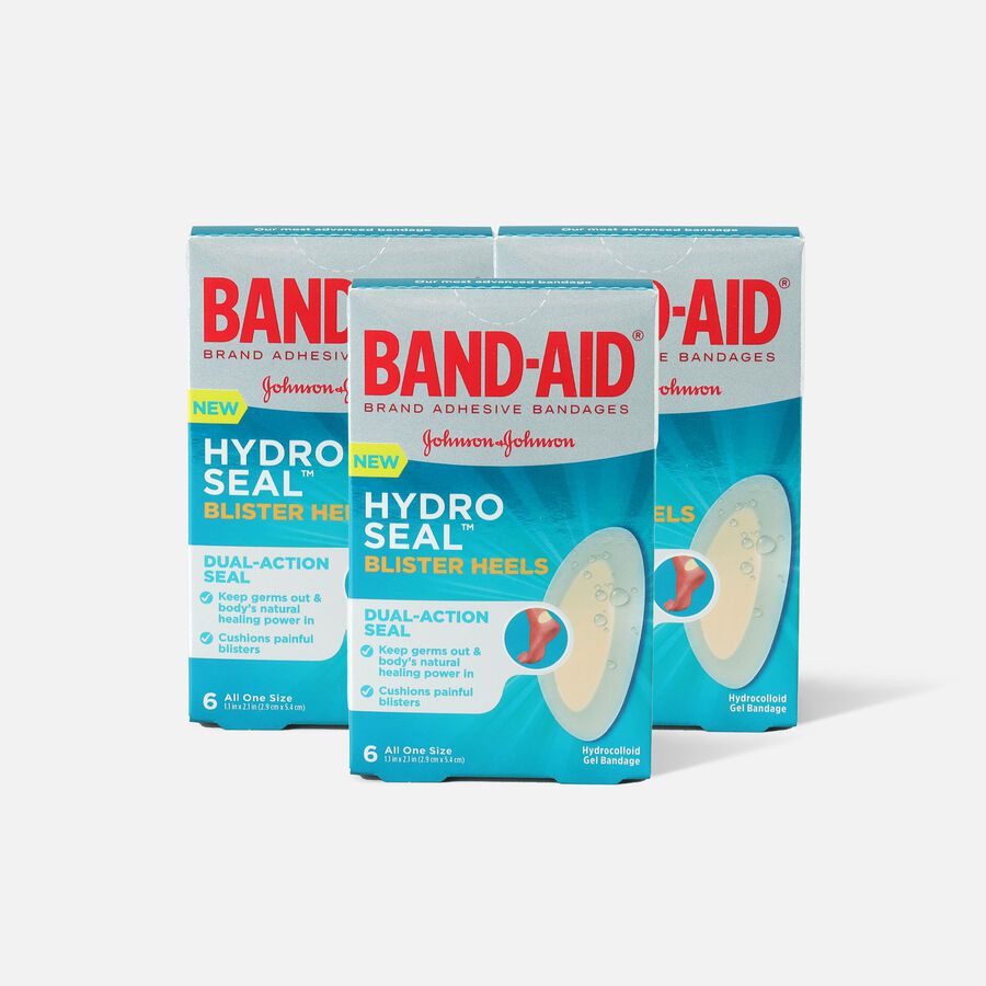 BAND-AID® Hydro Seal Adhesive Bandages for Heel Blisters, 6 ct. (3-Pack), , large