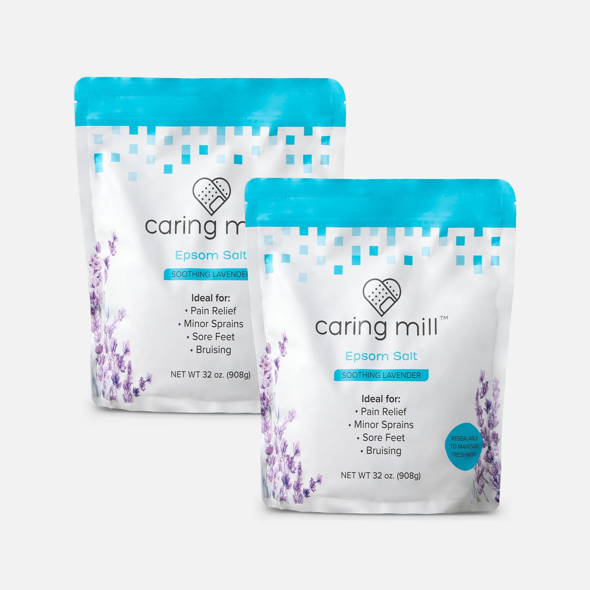 Caring Mill™ Lavender Scented Epsom Salt, 2lb (2-Pack), , large