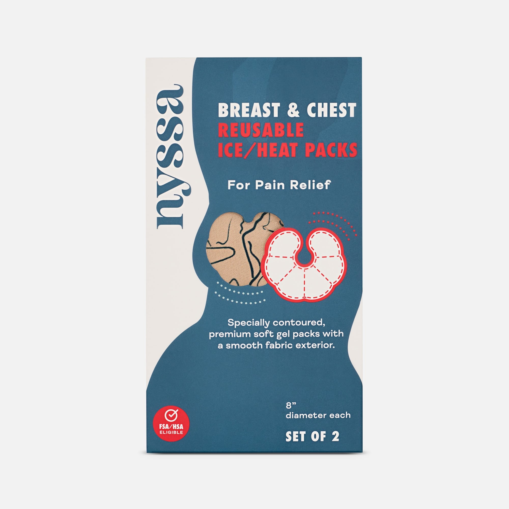 Nyssa Breast & Chest Reusable Ice/Heat Packs, 2 ct., , large