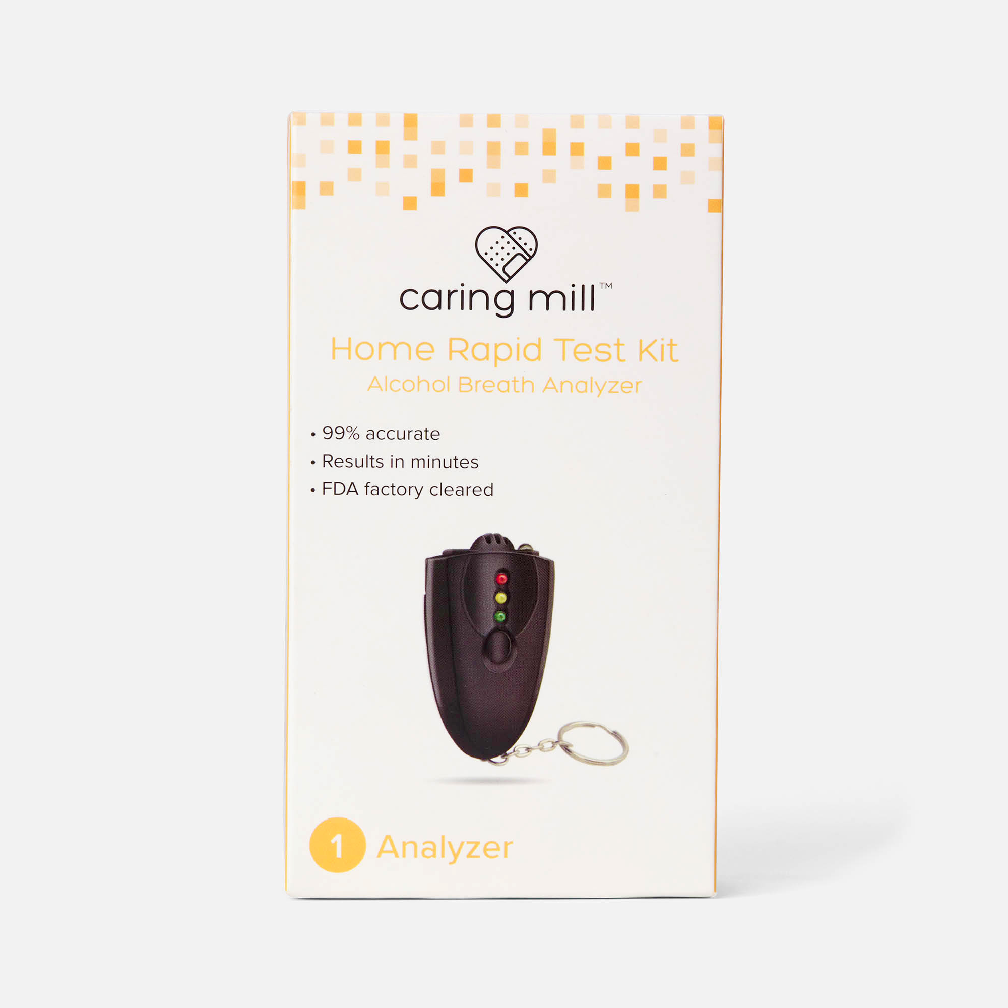 Caring Mill™ Alcohol Breath Analyzer Device, , large