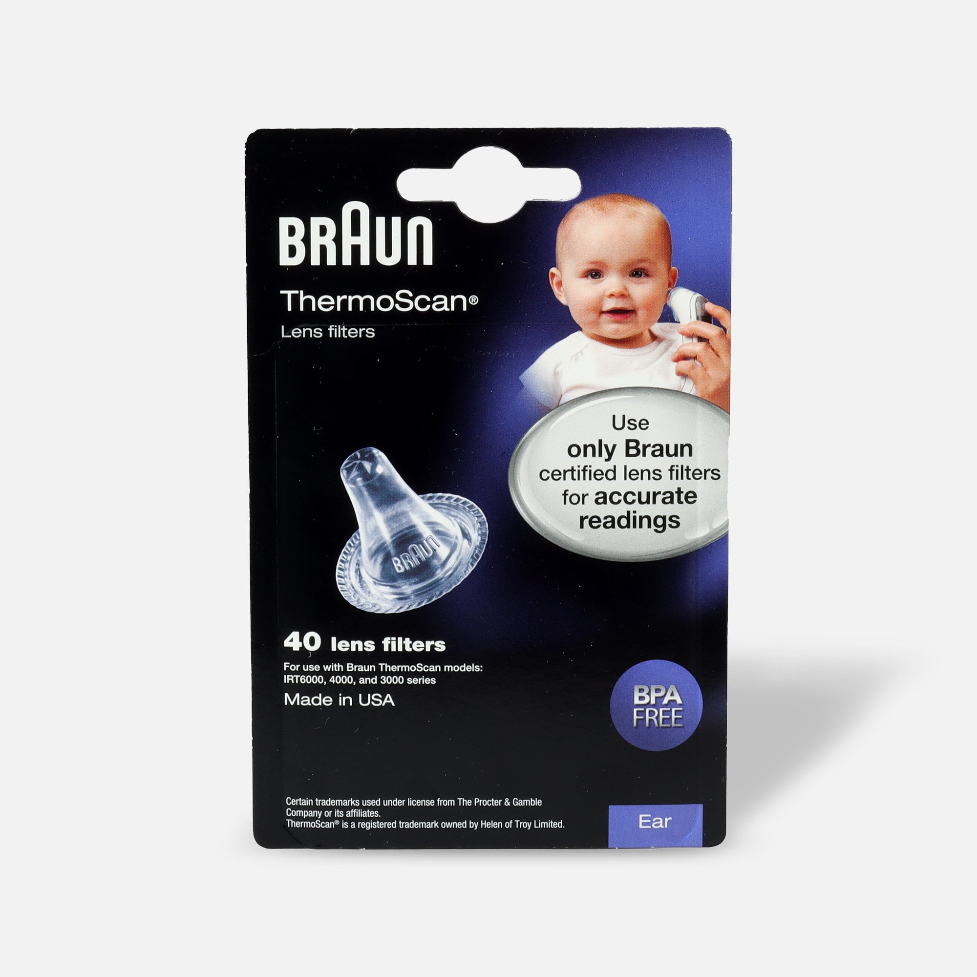 Braun Thermoscan Lens Filters, LF-40, 40 ct., , large