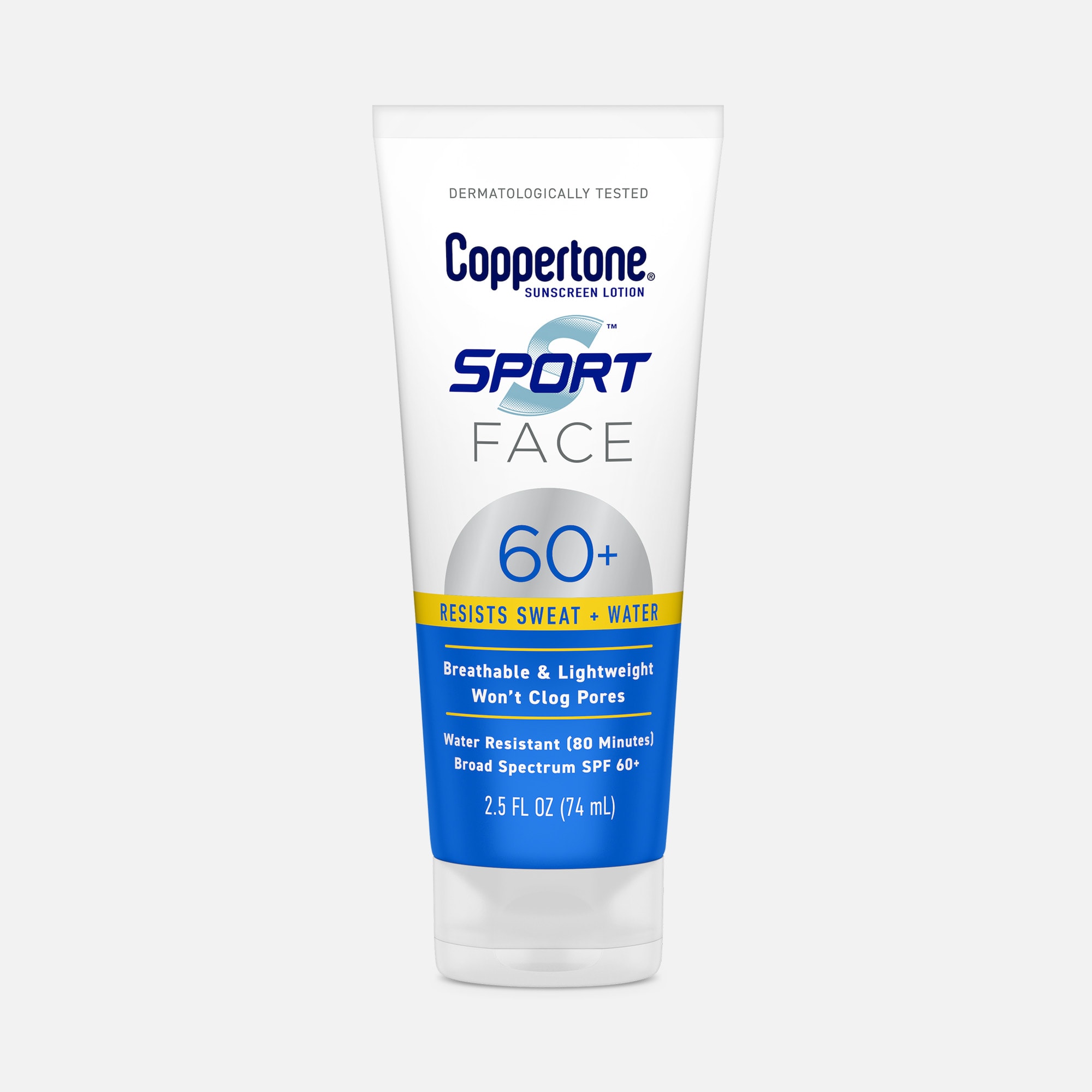 Coppertone Sport Face Sunscreen Lotion, SPF 60+,  2.5 fl oz., , large