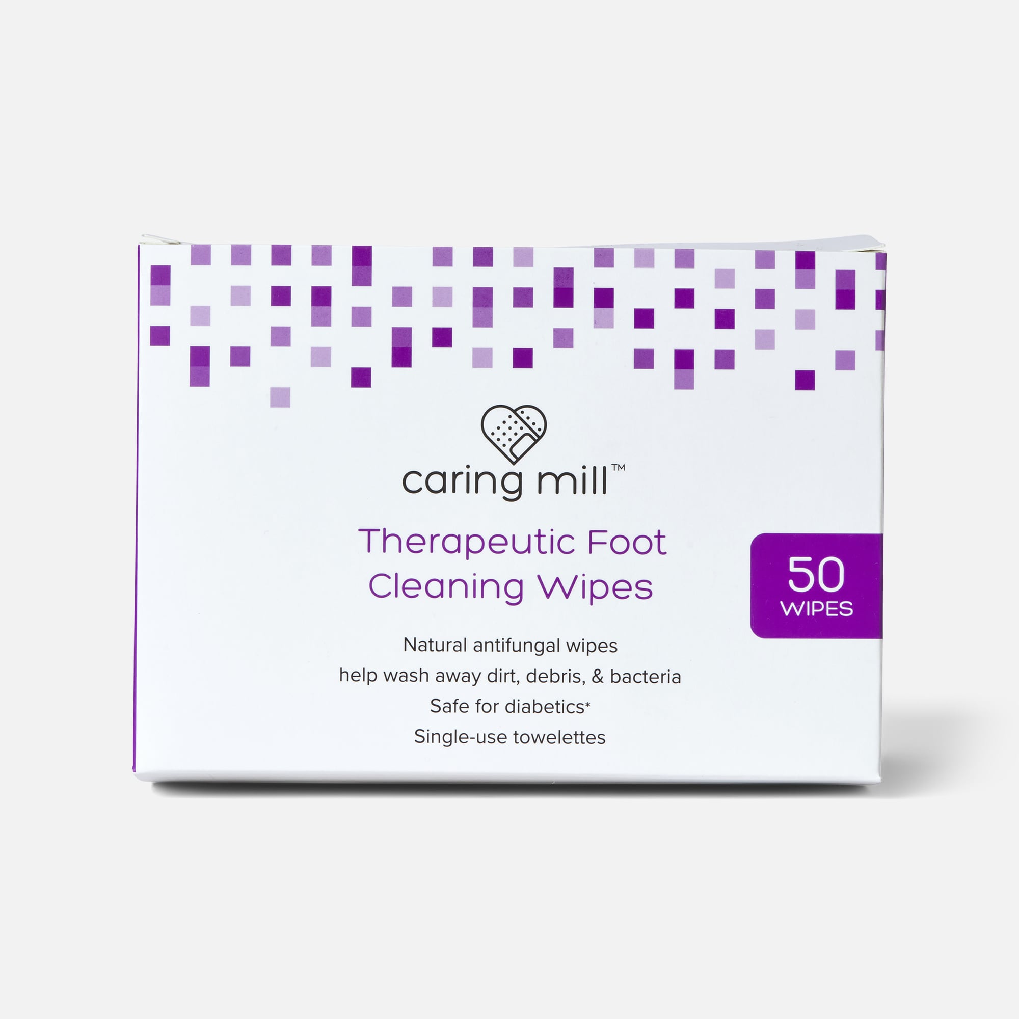 Caring Mill™ Therapeutic Antifungal Foot Wipes, 50 ct., , large