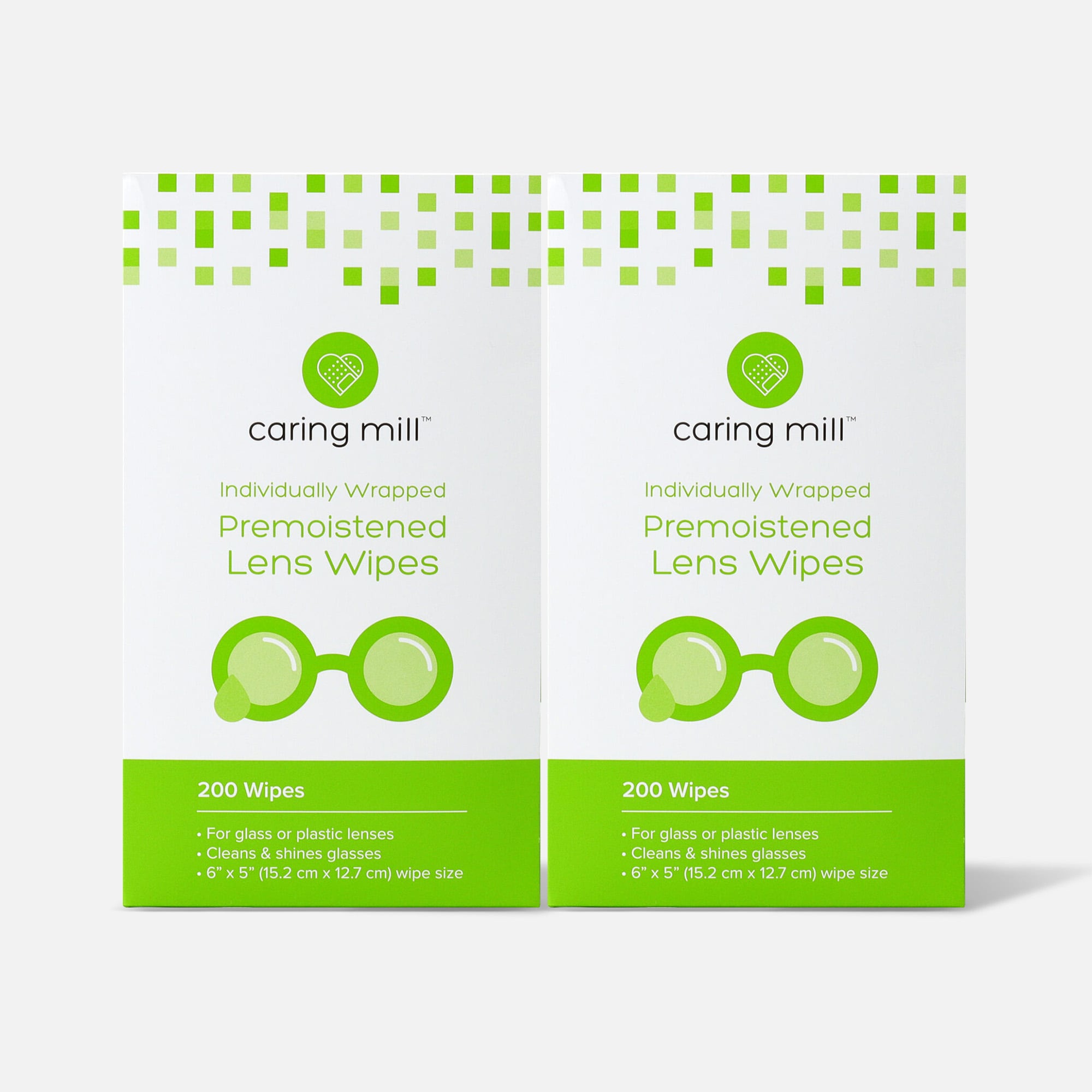 Caring Mill™ Pre-Moistened Lens Wipes, 200 ct. (2-Pack), , large