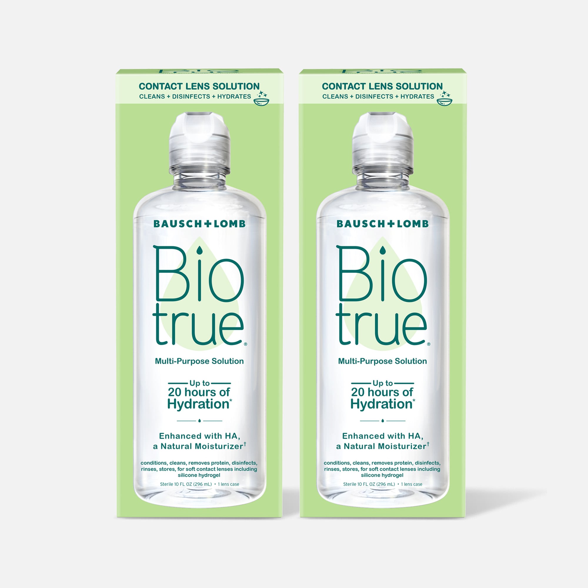 Bausch + Lomb Biotrue Multi-Purpose Solution for Soft Contact Lenses, 10 fl oz. (2-Pack), , large