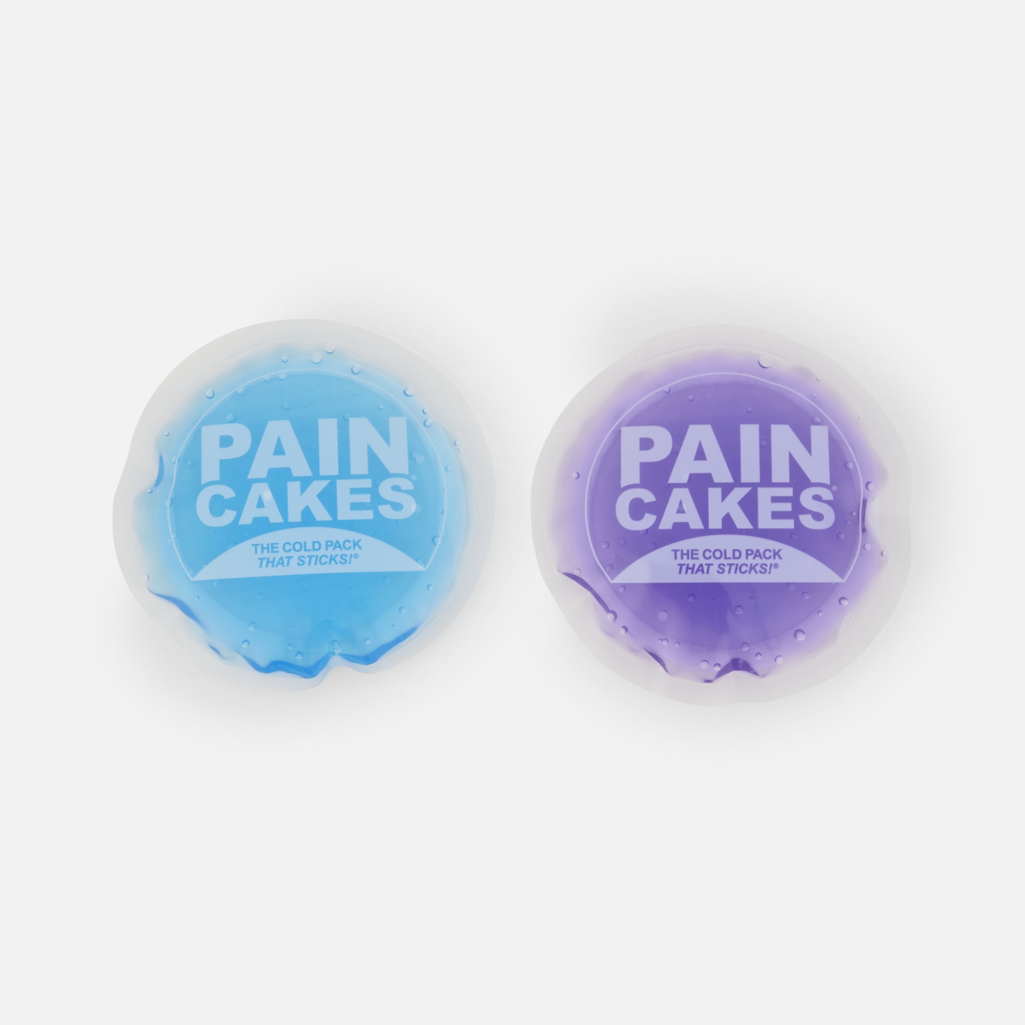 PAINCAKES Mini Cold Packs, 2.88"D , Blue & Purple, 2 ct., , large