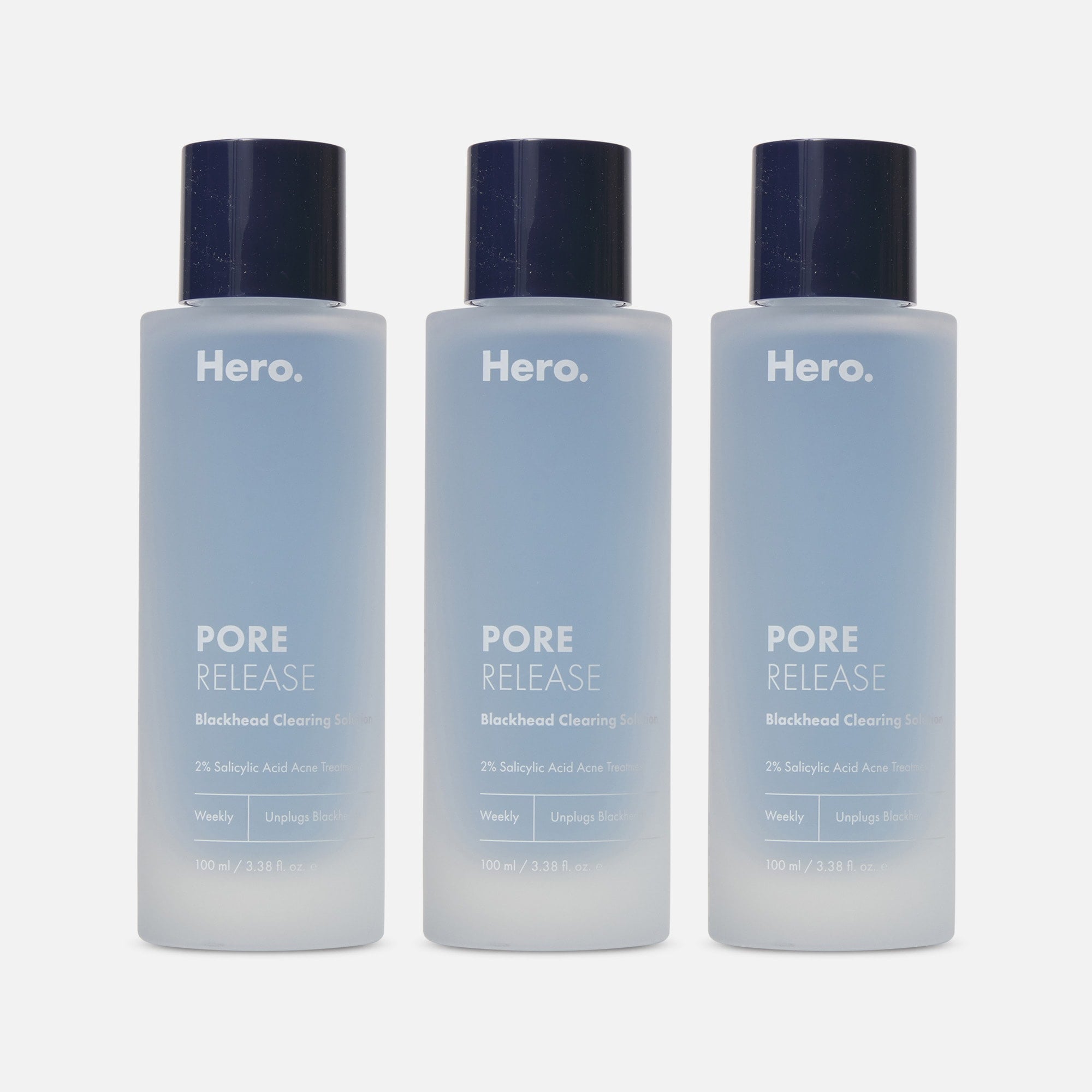 Hero Cosmetics Pore Release Blackhead Clearing Solution, 100 ml (3-Pack), , large