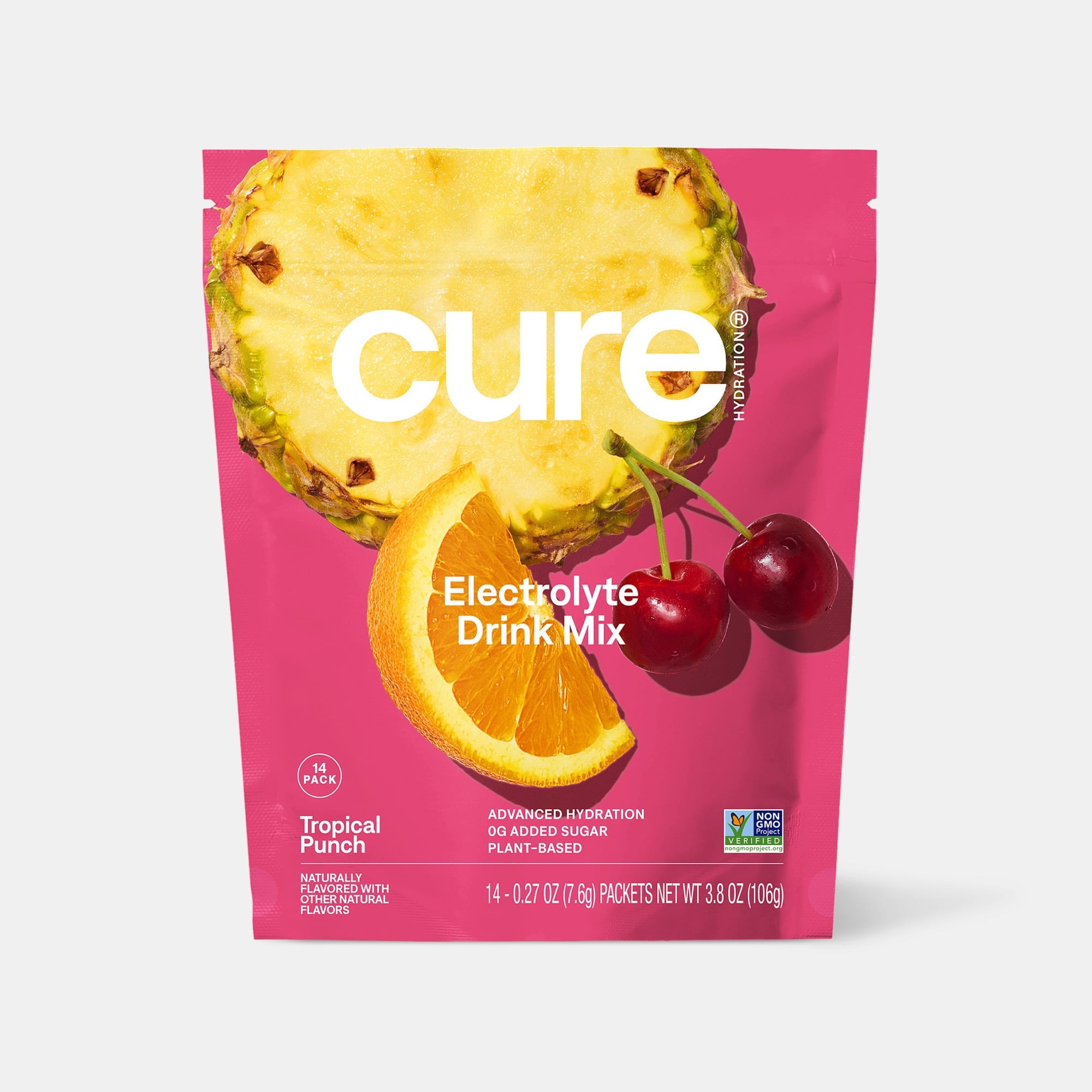 Cure Hydrating Electrolyte Drink Mix Pouches, 14 ct., , large