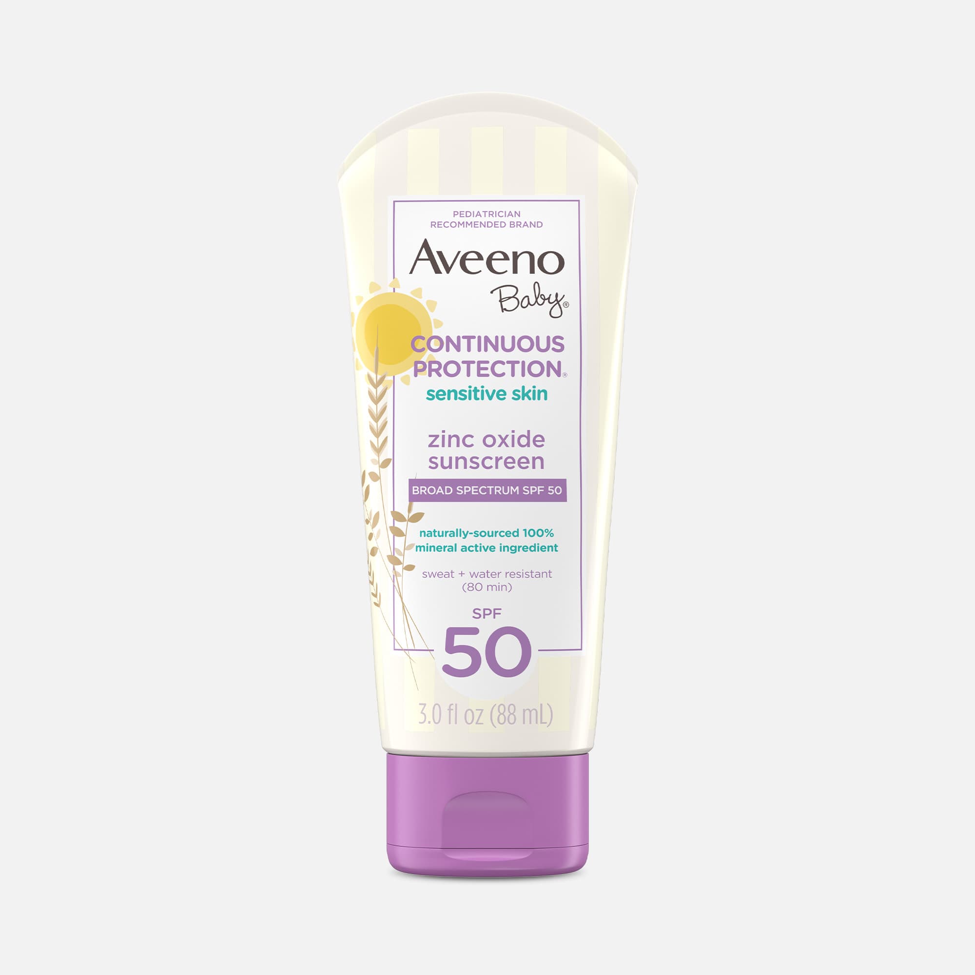 Aveeno Baby Continuous Protection Lotion, SPF 50, 3 oz., , large